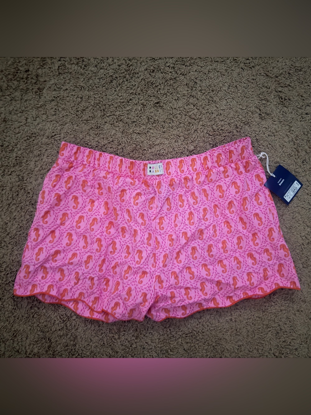 Roller Rabbit X Target Pink Seahorse Print Women's Summer Shorts